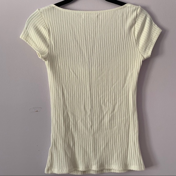 Reformation Bardot Top Ivory Sz XS - Picture 13 of 15